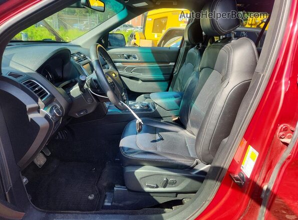 1FM5K8F80GGA54651 2016 FORD EXPLORER Red Vista interior delantera