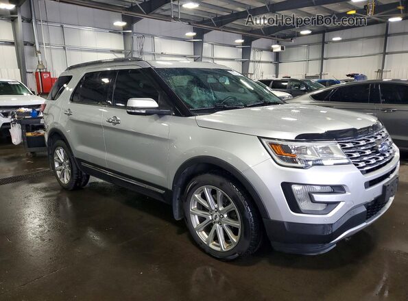 1FM5K8F80GGC09246 2016 FORD EXPLORER Silver Przód prawy