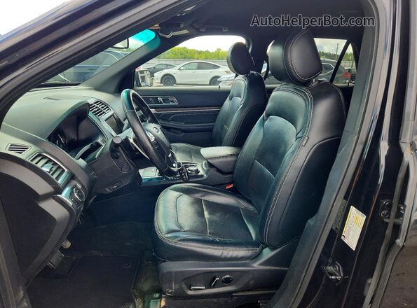 1FM5K8F80GGC90068 2016 FORD EXPLORER Black წინა სალონის ხედი