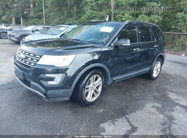 1FM5K8F80HGC18837 2017 FORD EXPLORER Черный Передняя левая четверть