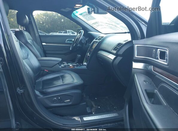1FM5K8F80HGC18837 2017 FORD EXPLORER Черный Вид салона спереди