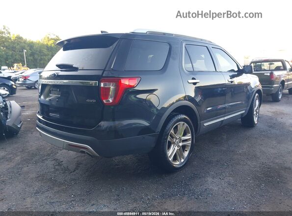 1FM5K8F80HGC18837 2017 FORD EXPLORER Черный Задняя правая четверть