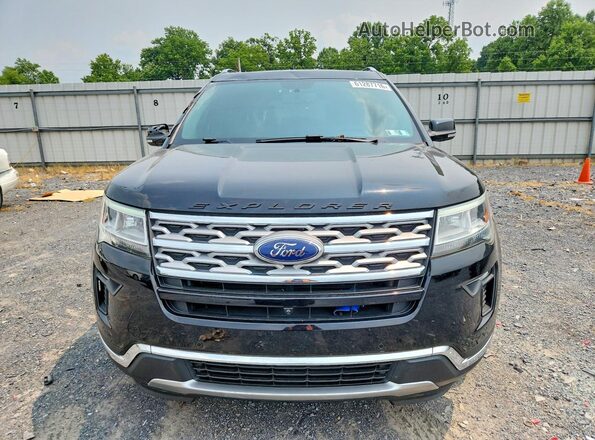 1FM5K8F80JGA15081 2018 FORD EXPLORER Black Widok z przodu