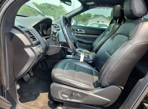 1FM5K8F80JGA15081 2018 FORD EXPLORER Black Widok wnętrza z przodu