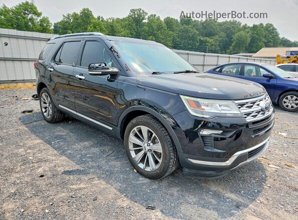 1FM5K8F80JGA15081 2018 FORD EXPLORER Black Przód prawy