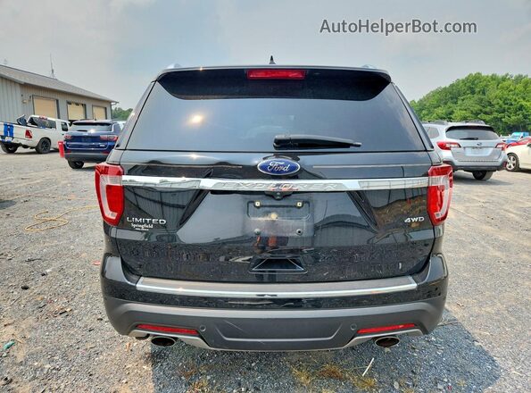 1FM5K8F80JGA15081 2018 FORD EXPLORER Black Widok z tyłu