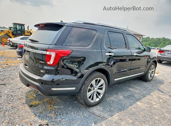 1FM5K8F80JGA15081 2018 FORD EXPLORER Black Tył prawy