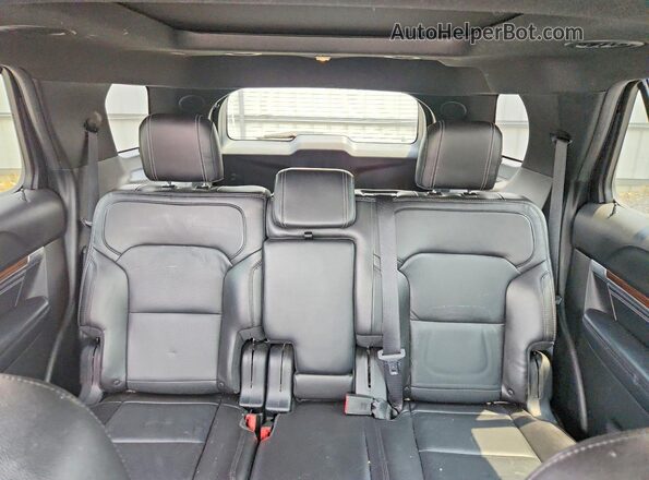 1FM5K8F80JGA15081 2018 FORD EXPLORER Black Widok tylnych siedzeń