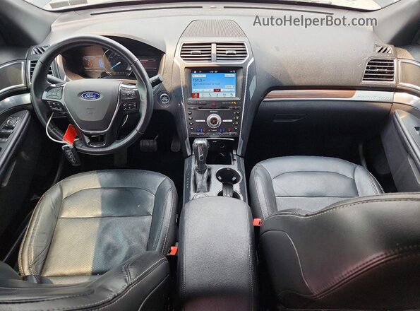 1FM5K8F80JGA15081 2018 FORD EXPLORER Black Widok deski rozdzielczej