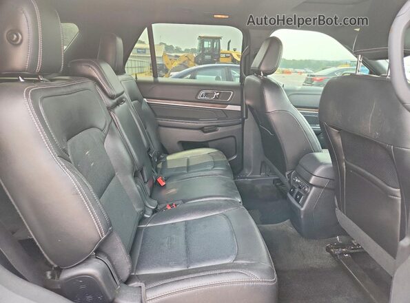 1FM5K8F80JGA15081 2018 FORD EXPLORER Black Widok wnętrza z tyłu