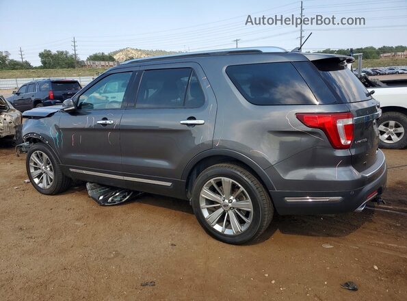 1FM5K8F80JGA27375 2018 FORD EXPLORER Серый Задняя левая четверть