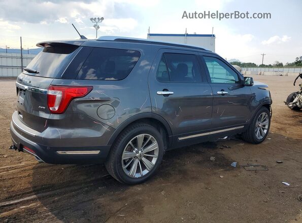 1FM5K8F80JGA27375 2018 FORD EXPLORER Серый Задняя правая четверть