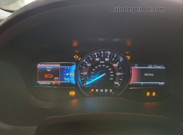 1FM5K8F81HGD01158 2017 FORD EXPLORER Black Սարքավորումների վահանակի տեսք