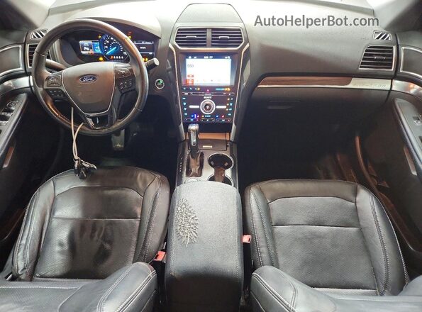 1FM5K8F81HGD01158 2017 FORD EXPLORER Black Առջևի վահանակի տեսք