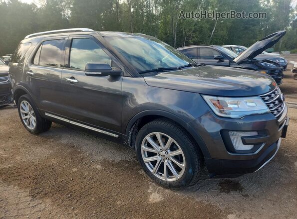 1FM5K8F81HGD45578 2017 FORD EXPLORER Gray Առջևի աջ