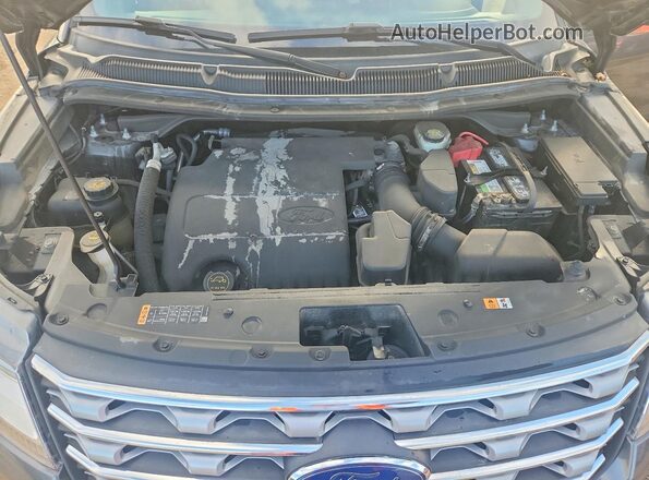 1FM5K8F81HGD45578 2017 FORD EXPLORER Gray Շարժիչի բաժամունքի տեսք