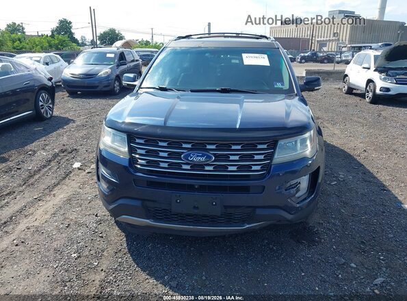 1FM5K8F82GGA10702 2016 FORD EXPLORER Blue Vista del cuadro de instrumentos