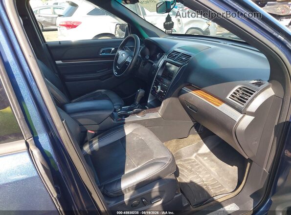1FM5K8F82GGA10702 2016 FORD EXPLORER Blue Vista interior delantera
