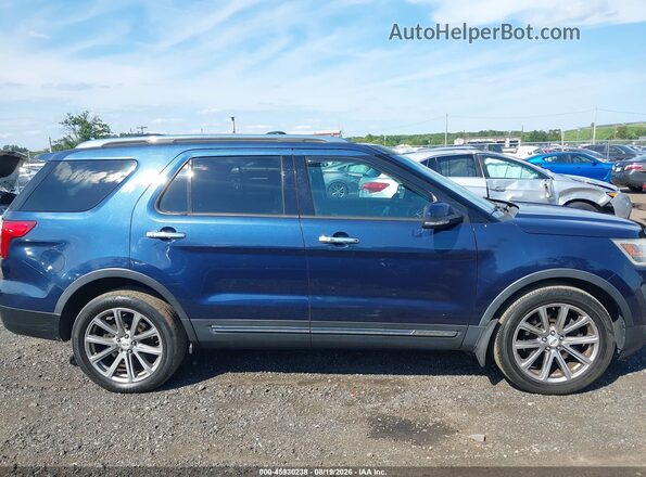 1FM5K8F82GGA10702 2016 FORD EXPLORER Blue Vista interior trasera