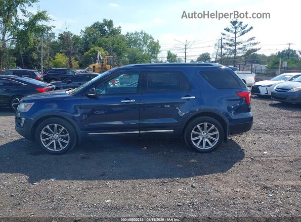 1FM5K8F82GGA10702 2016 FORD EXPLORER Blue Vista interior de 360 grados