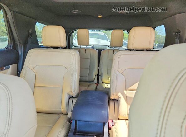 1FM5K8F82GGA42288 2016 FORD EXPLORER Brown Rear seats view