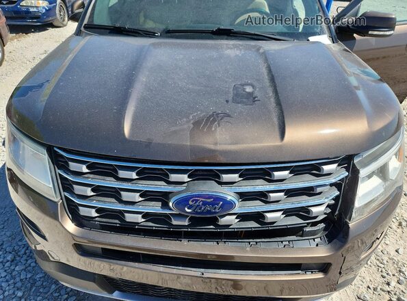 1FM5K8F82GGA42288 2016 FORD EXPLORER Brown Engine compartment view