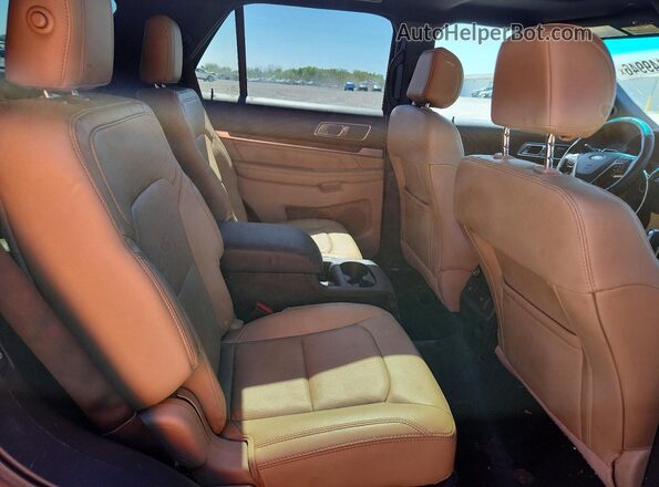 1FM5K8F82GGA42288 2016 FORD EXPLORER Brown Rear interior view