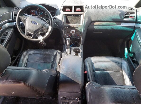 1FM5K8F82GGA46034 2016 FORD EXPLORER Gray Widok deski rozdzielczej