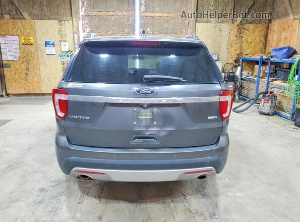 1FM5K8F82GGA46034 2016 FORD EXPLORER Gray Widok z tyłu