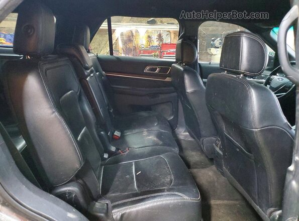 1FM5K8F82GGA46034 2016 FORD EXPLORER Gray Widok wnętrza z tyłu