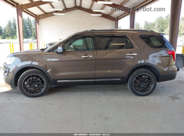 1FM5K8F82GGA73167 2016 FORD EXPLORER Brown Սալոնի 360 աստիճան տեսք