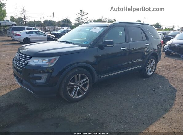 1FM5K8F82GGC00712 2016 FORD EXPLORER Black Przód lewy