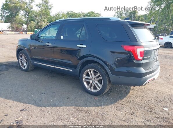 1FM5K8F82GGC00712 2016 FORD EXPLORER Black Tył lewy