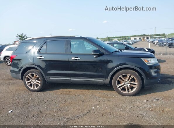 1FM5K8F82GGC00712 2016 FORD EXPLORER Black Widok wnętrza z tyłu