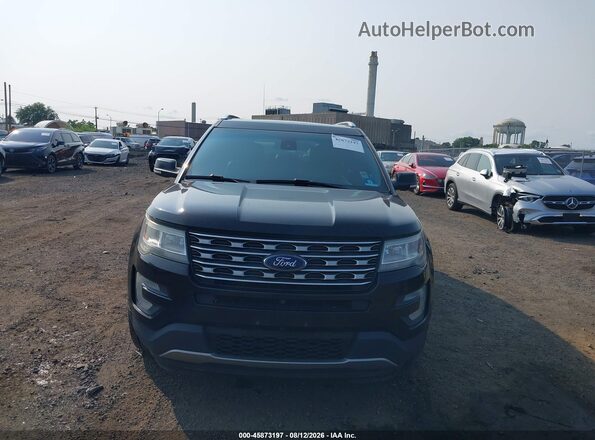 1FM5K8F82GGC00712 2016 FORD EXPLORER Black Widok z przodu