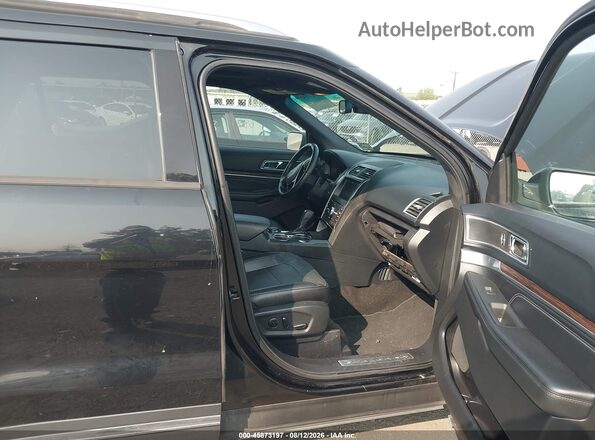 1FM5K8F82GGC00712 2016 FORD EXPLORER Black Widok wnętrza z przodu