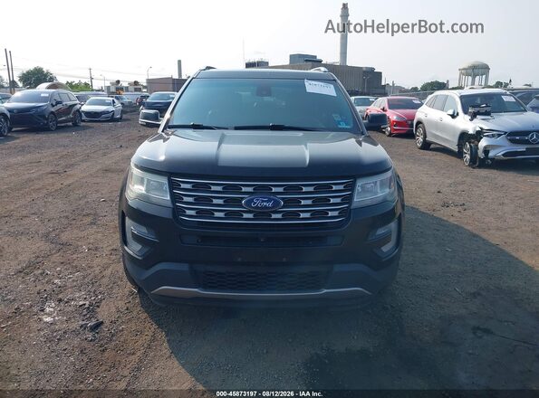 1FM5K8F82GGC00712 2016 FORD EXPLORER Black Widok zestawu wskaźników
