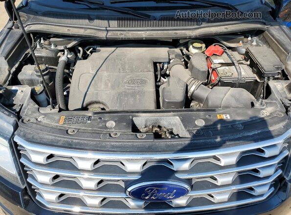 1FM5K8F82HGA00222 2017 FORD EXPLORER Black Շարժիչի բաժամունքի տեսք