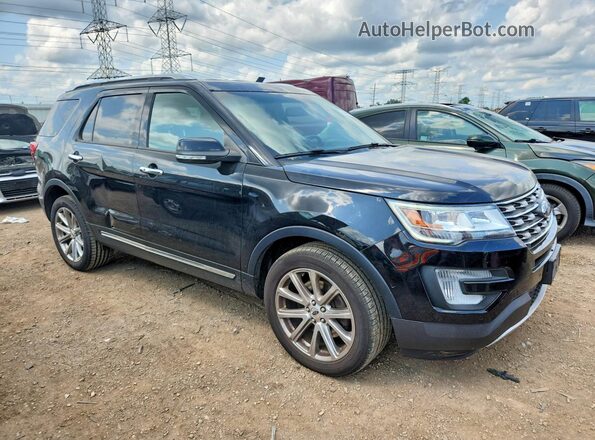 1FM5K8F82HGA35276 2017 FORD EXPLORER Black Front right