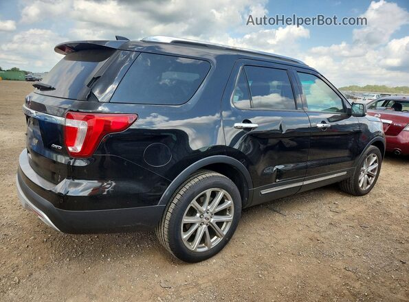 1FM5K8F82HGA35276 2017 FORD EXPLORER Black Rear right