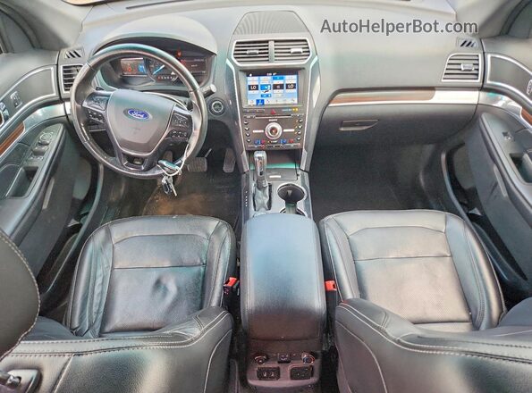 1FM5K8F82HGA35276 2017 FORD EXPLORER Black Dashboard view