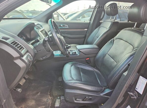 1FM5K8F82HGA35276 2017 FORD EXPLORER Black Front interior view