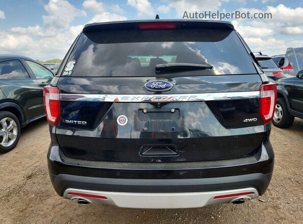 1FM5K8F82HGA35276 2017 FORD EXPLORER Black Rear view