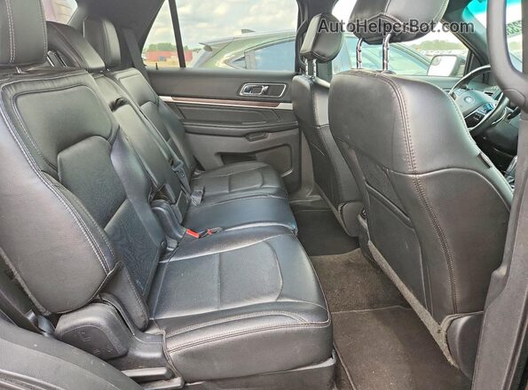 1FM5K8F82HGA35276 2017 FORD EXPLORER Black Rear seats view