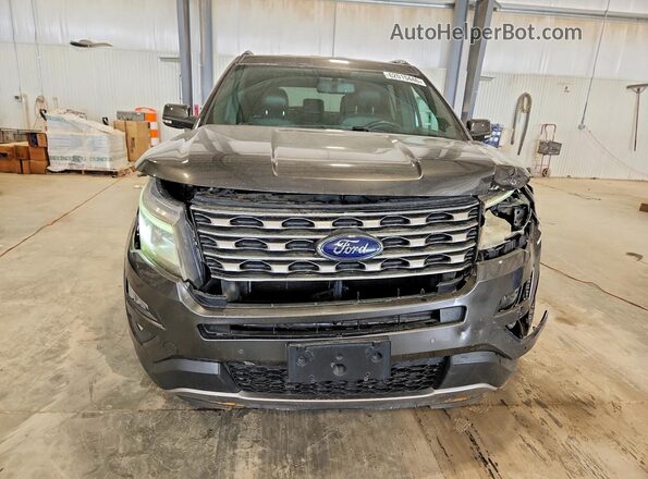 1FM5K8F82HGC27152 2017 FORD EXPLORER Gray Դիմացի տեսք