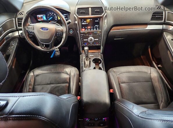 1FM5K8F82HGC27152 2017 FORD EXPLORER Gray Առջևի վահանակի տեսք