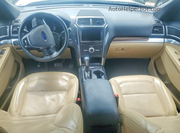 1FM5K8F82HGC98013 2017 FORD EXPLORER White წინა პანელის ხედი