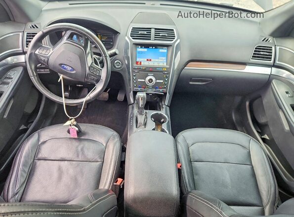 1FM5K8F82KGA45331 2019 FORD EXPLORER Black Առջևի վահանակի տեսք