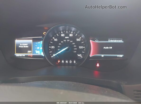 1FM5K8F83GGC48400 2016 FORD EXPLORER Blue Widok tylnych siedzeń
