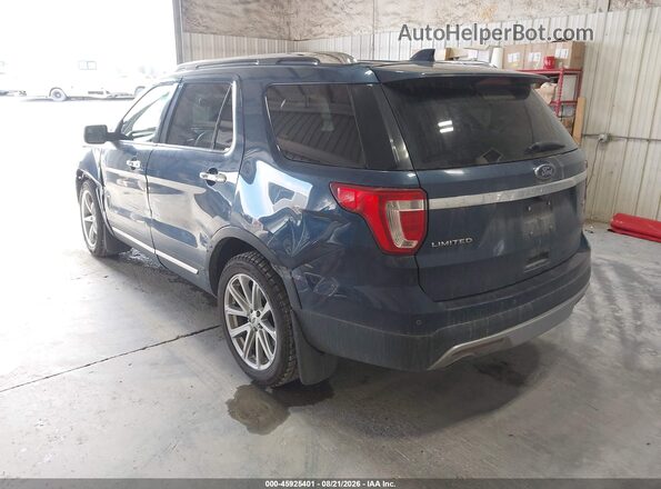 1FM5K8F83GGC48400 2016 FORD EXPLORER Blue Tył lewy